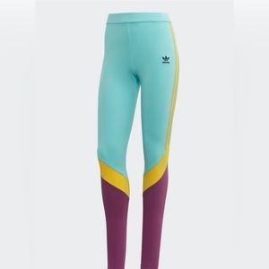 Adidas High Waisted Colourblock Tights